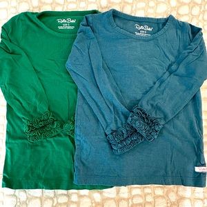 Girls Ruffled Long Sleeve Shirt